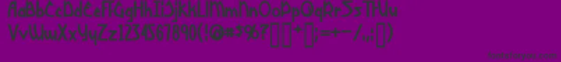 YoshiBold Font – Black Fonts on Purple Background