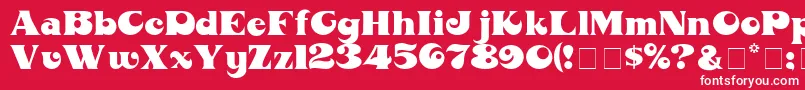 BarraconDisplaySsi Font – White Fonts on Red Background