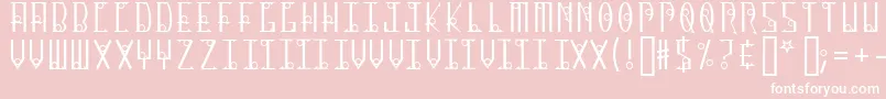 ThirteenOClock Font – White Fonts on Pink Background