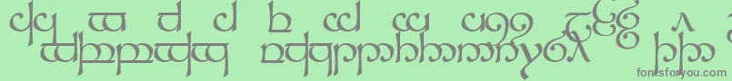 TengwarSindarin1 Font – Gray Fonts on Green Background