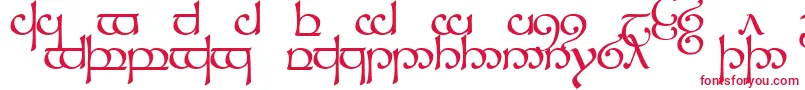 TengwarSindarin1 Font – Red Fonts on White Background