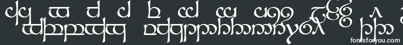 フォントTengwarSindarin1 – 黒い背景に白い文字