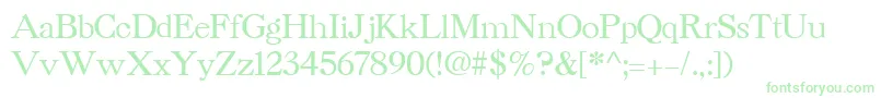 CaslonCyrillicBold Font – Green Fonts on White Background