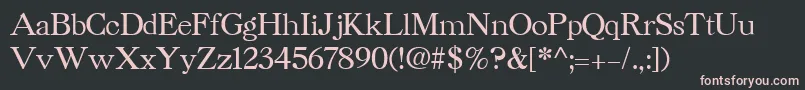 CaslonCyrillicBold Font – Pink Fonts on Black Background