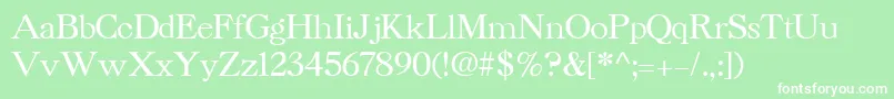 CaslonCyrillicBold Font – White Fonts on Green Background