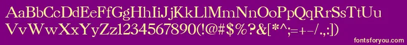 CaslonCyrillicBold Font – Yellow Fonts on Purple Background