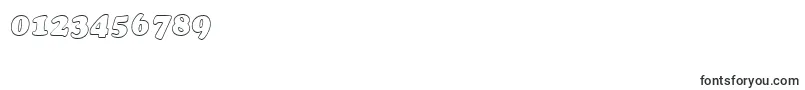 CookiehollowItalic Font – Fonts for Numbers and Digits