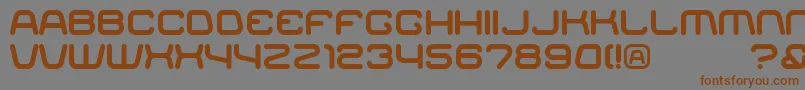 Police Racer – polices brunes sur fond gris