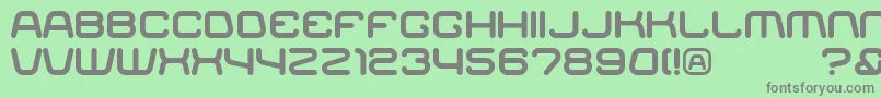 Racer-Schriftart – Graue Schriften auf grünem Hintergrund