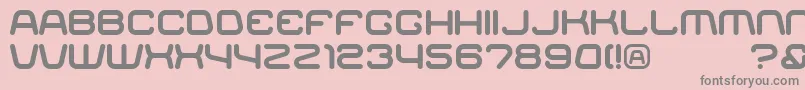 fuente Racer – Fuentes Grises Sobre Fondo Rosa