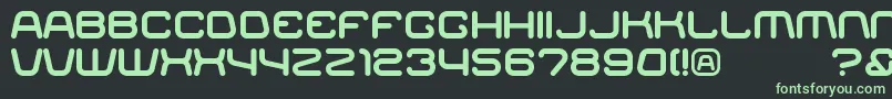 Racer Font – Green Fonts on Black Background