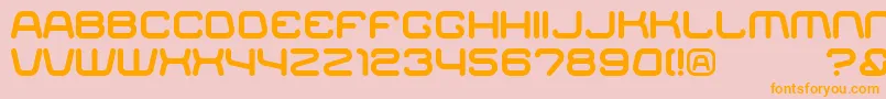 Racer Font – Orange Fonts on Pink Background