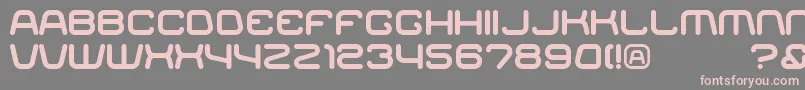 Fonte Racer – fontes rosa em um fundo cinza