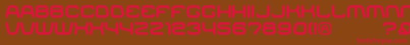 Czcionka Racer – czerwone czcionki na brązowym tle