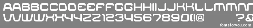 Шрифт Racer – белые шрифты на сером фоне