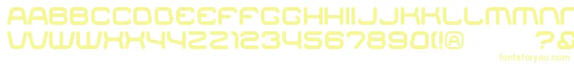 Racer Font – Yellow Fonts on White Background
