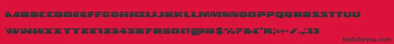 Policecruiserlas Font – Black Fonts on Red Background