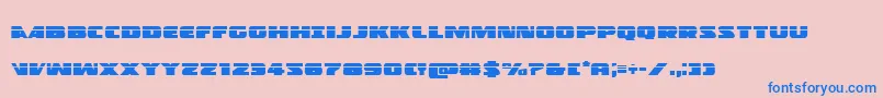 Policecruiserlas Font – Blue Fonts on Pink Background