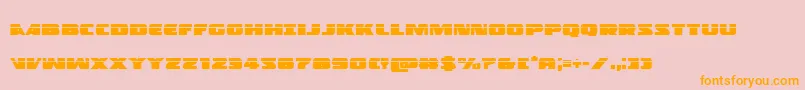 Policecruiserlas Font – Orange Fonts on Pink Background