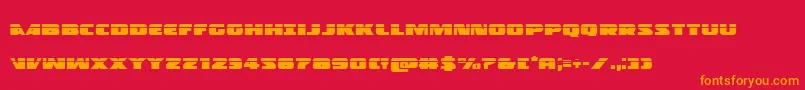 Policecruiserlas Font – Orange Fonts on Red Background