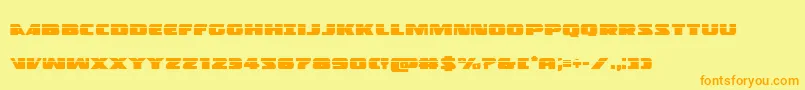 More about Policecruiserlas Font Policecruiserlas Font – Orange Fonts on Yellow Background