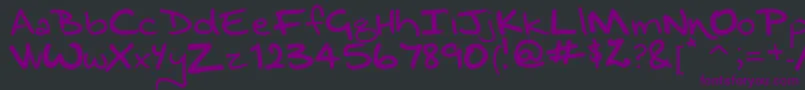 DragongirlMeander Font – Purple Fonts on Black Background