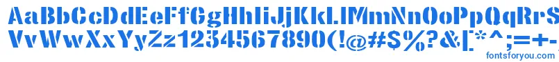 StencilsansextraboldRegular Font – Blue Fonts