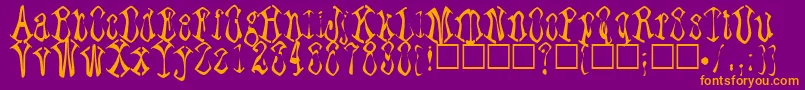 More about Paraffin Font Paraffin Font – Orange Fonts on Purple Background