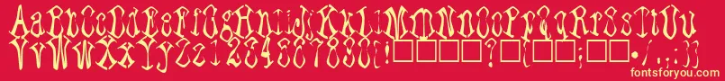 More about Paraffin Font Paraffin Font – Yellow Fonts on Red Background