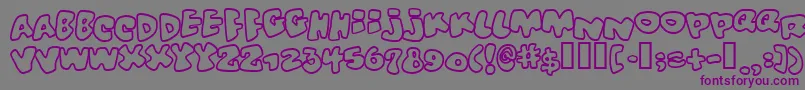 Vitamino Font – Purple Fonts on Gray Background