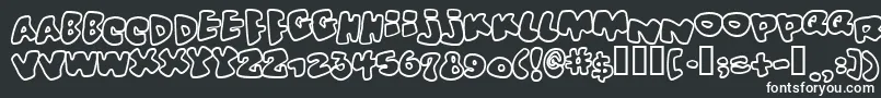 Vitamino Font – White Fonts on Black Background
