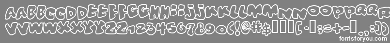 Vitamino Font – White Fonts on Gray Background