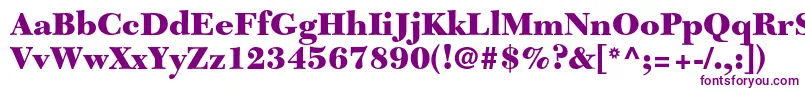NewcaledonialtstdBlack-Schriftart – Violette Schriften auf weißem Hintergrund