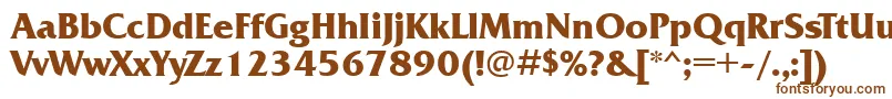 FrizquadratacttBold Font – Brown Fonts on White Background