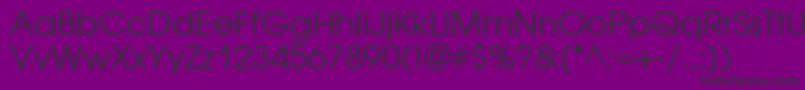 Avantgardegothicatt Font – Black Fonts on Purple Background