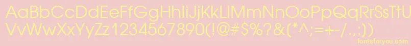 Avantgardegothicatt Font – Yellow Fonts on Pink Background