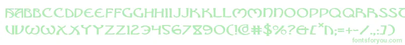 BrinAthynExpanded Font – Green Fonts on White Background