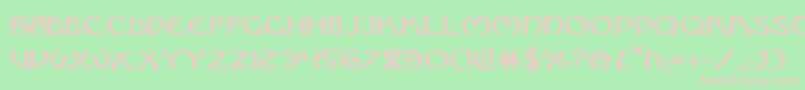 BrinAthynExpanded Font – Pink Fonts on Green Background