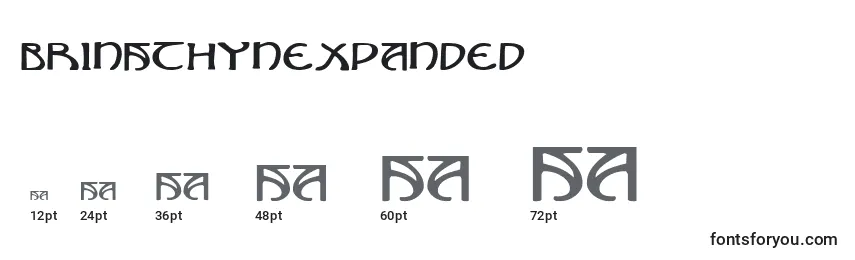 BrinAthynExpanded Font Sizes
