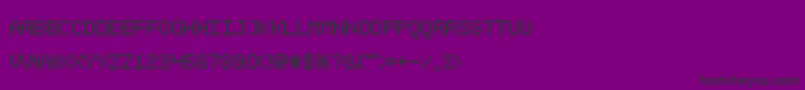 Sgk001 Font – Black Fonts on Purple Background