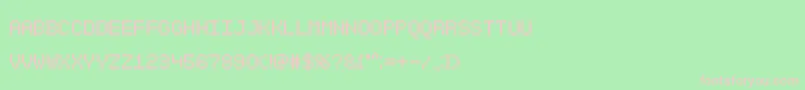 Sgk001 Font – Pink Fonts on Green Background