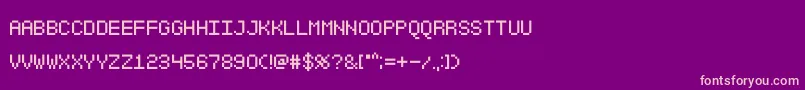 Sgk001 Font – Pink Fonts on Purple Background