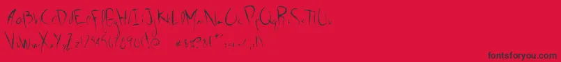 Więcej informacji o czcionce G01 Czcionka G01 – czarne czcionki na czerwonym tle
