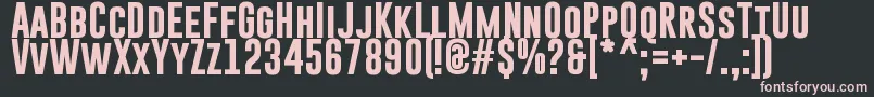 GoboldBold Font – Pink Fonts on Black Background