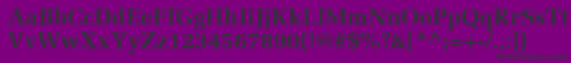 Шрифт MeliorLtBold – чёрные шрифты на фиолетовом фоне