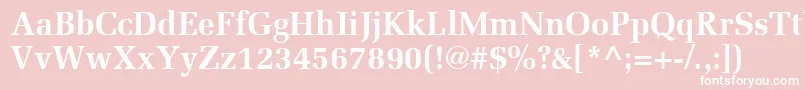 MeliorLtBold Font – White Fonts on Pink Background