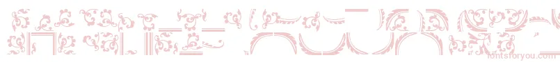 OrnamentstwosskRegular Font – Pink Fonts on White Background