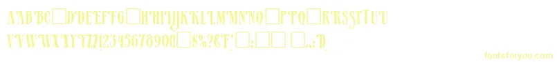 MadelaineRegular Font – Yellow Fonts on White Background