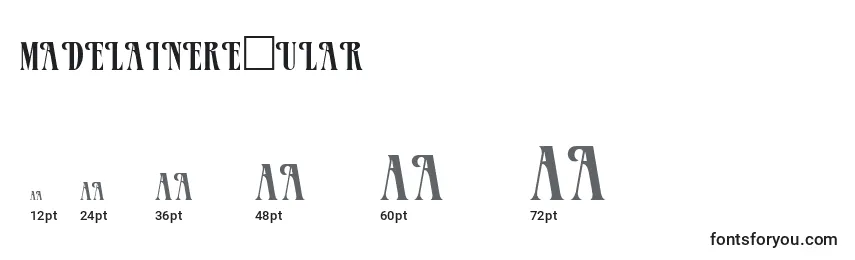 MadelaineRegular Font Sizes
