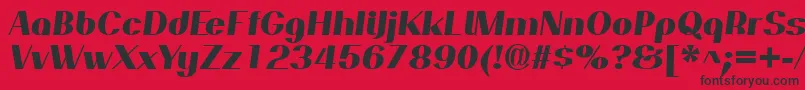 PassionsanspdapExtraboldit Font – Black Fonts on Red Background